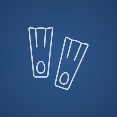 Yüzgeçler Satırı Simgesi.