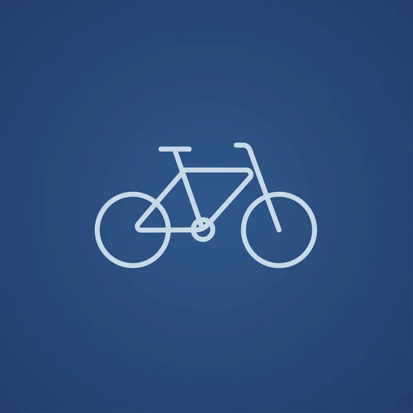 Bisiklet çizgisi simgesi. — Stok Vektör