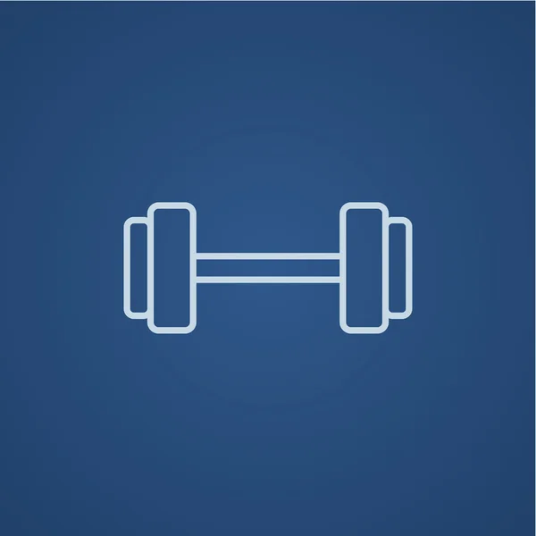 Dumbbell line icon. — Stock Vector