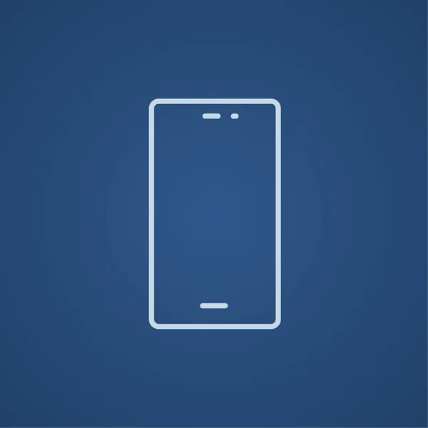 Icono de línea de teléfono móvil . — Vector de stock