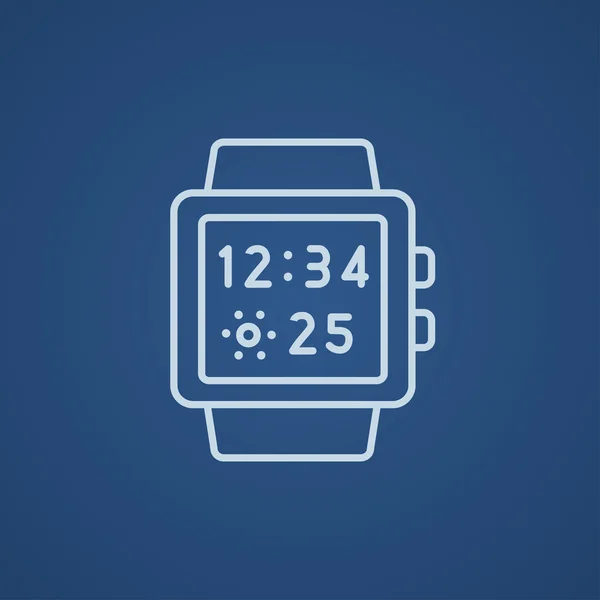 Symbol für Smartwatch-Linie. — Stockvektor