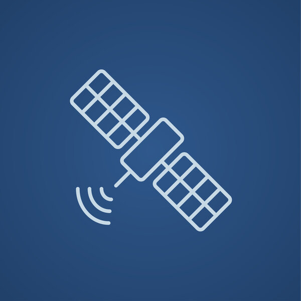 Satellite line icon.