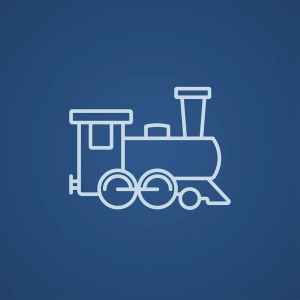 Icono de línea tren. — Vector de stock