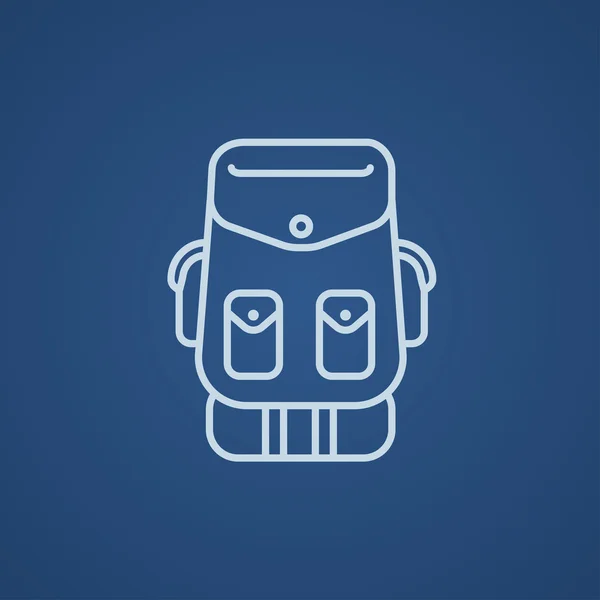 Backpack line icon. — Stock Vector
