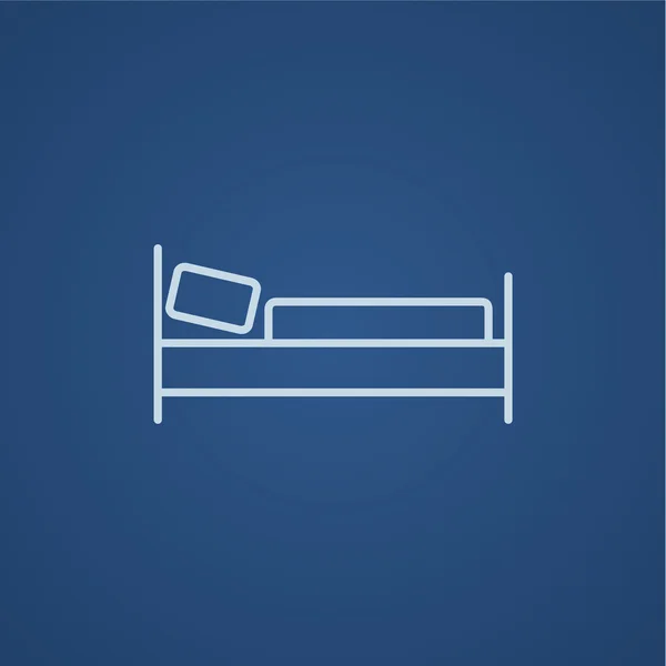 Línea de cama icono . — Archivo Imágenes Vectoriales