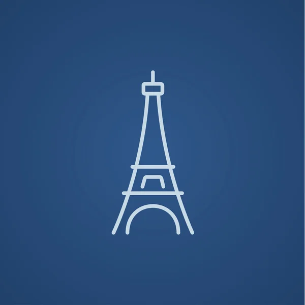 Icono de línea Torre Eiffel . — Vector de stock