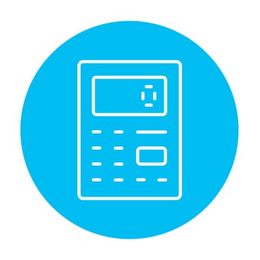 Hesap makinesi satır simgesi.