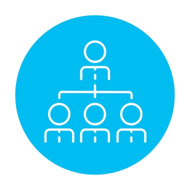 iş takımı satırı simgesi.