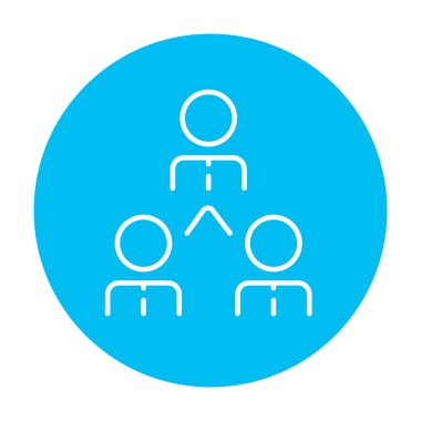 iş takımı satırı simgesi.