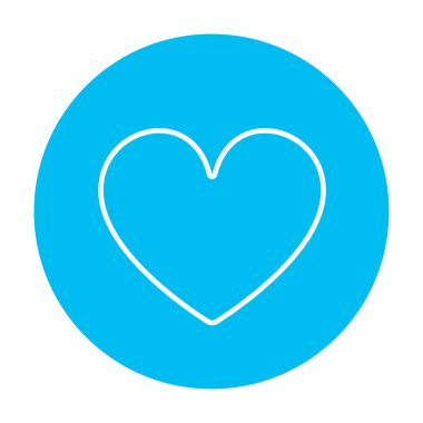 Kalp işareti satırı simgesi.