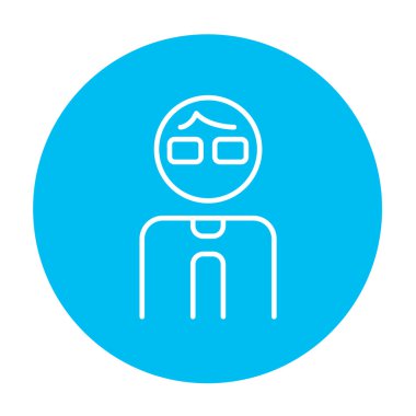 İş adamı satırı simgesi.