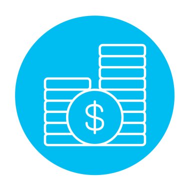 dolar paraları satırı simgesi.