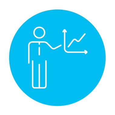 İş raporu satırı simgesi.