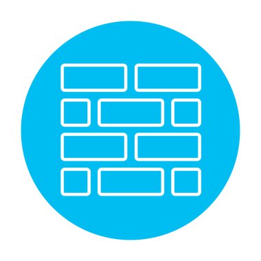 Brickwall line icon.
