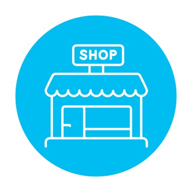 Dükkan satışı simgesi.