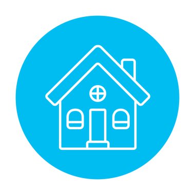 Detached house line icon.