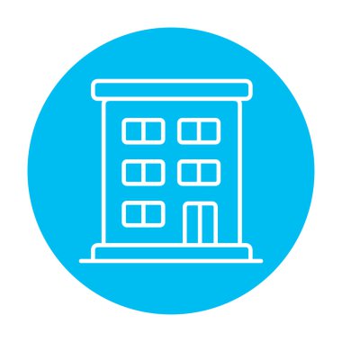 Satırı simgesi bina konut.