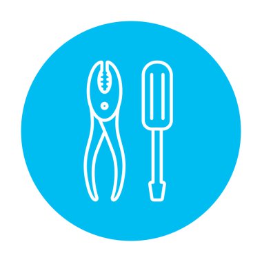 Tornavida pense satırı simgesi ile.