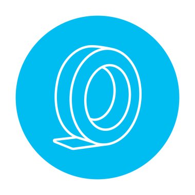 Rulo yapışkan bant satırı simgesi.