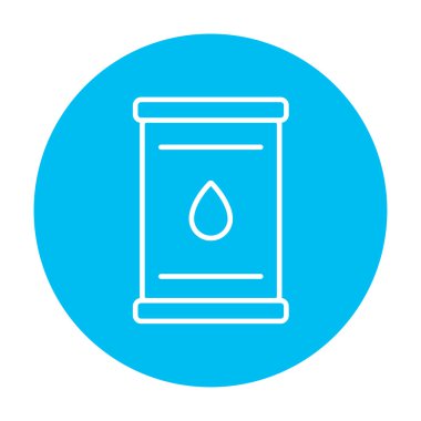 Petrol varili çizgi simgesi.