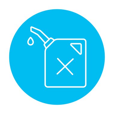 Gaz konteyner satırı simgesi.