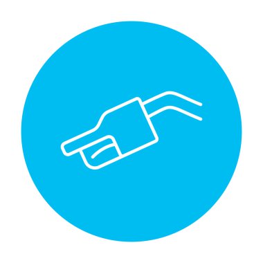 Benzin pompa meme satırı simgesi.