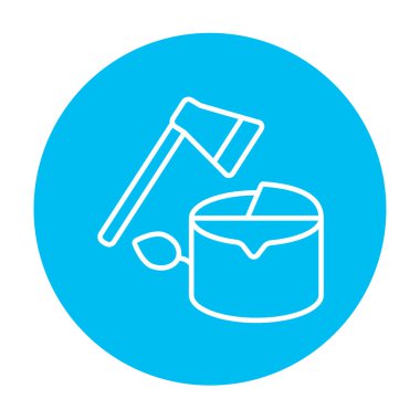 Ormansızlaşma satırı simgesi.