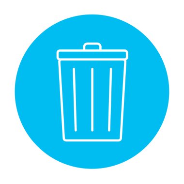 Çöp kutusu simgesi satırı.