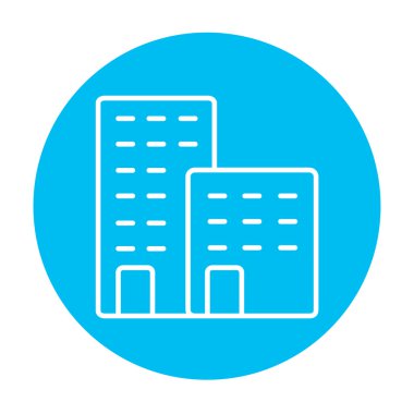 Fabrika çizgisi simgesi.