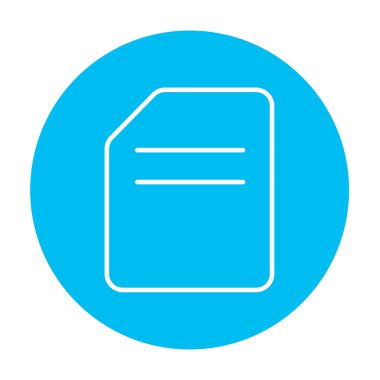 Belge satırı simgesi.