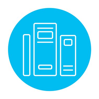 Kitaplar satırı simgesi.