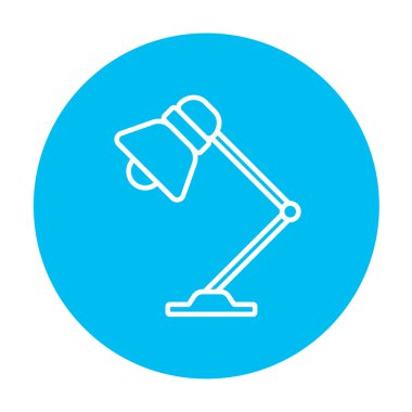 Tablo lambası çizgi simgesi.