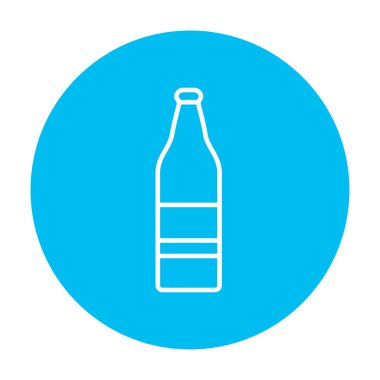 Cam şişe satırı simgesi.