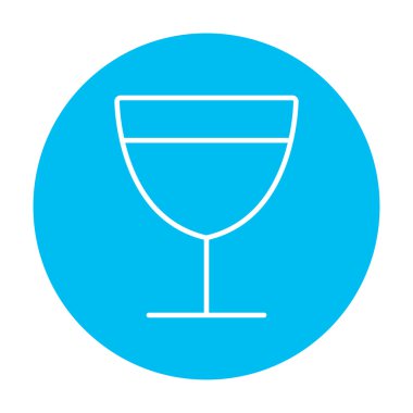Şarap çizgisi simgesi.