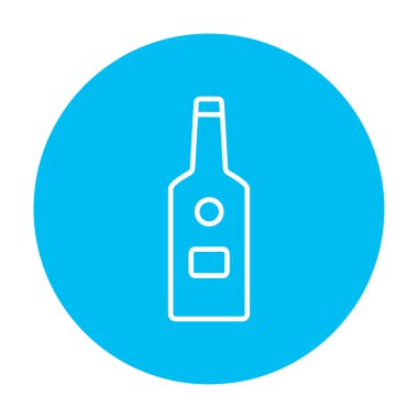 Cam şişe satırı simgesi.