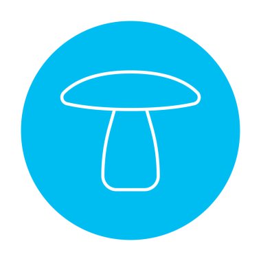 Mantar çizgisi simgesi.