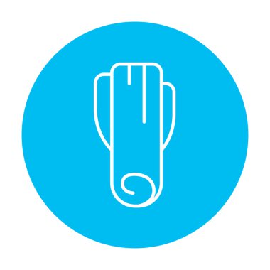 Pırasa satırı simgesi.