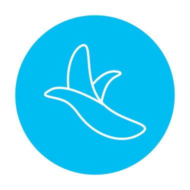 Soyulmuş muz satırı simgesi.