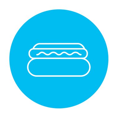 Hotdog satırı simgesi.