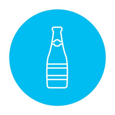 Cam şişe satırı simgesi.