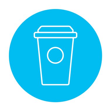 Tek kullanımlık Kupası satırı simgesi.