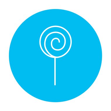 Sarmal lolipop satırı simgesi.