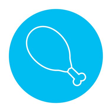 Tavuk bacağı satırı simgesi.