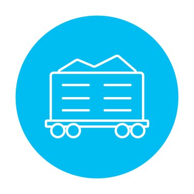 Kargo vagon satırı simgesi.