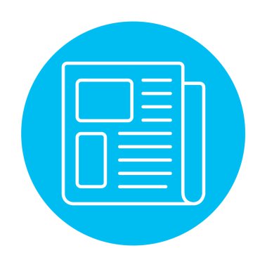 Gazete satırı simgesi.