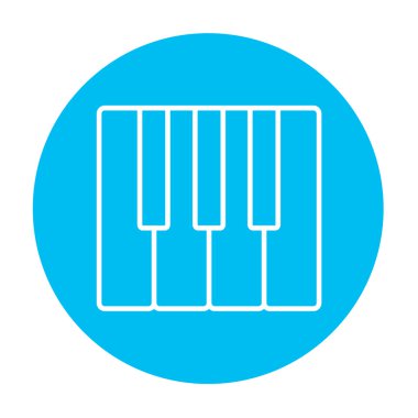 Piyano tuşları satırı simgesi.