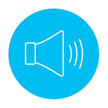 Hoparlör ses ayarı satırı simgesi.