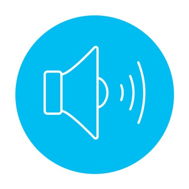 Hoparlör ses ayarı satırı simgesi.