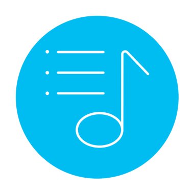 Müzik notu satırı simgesi.