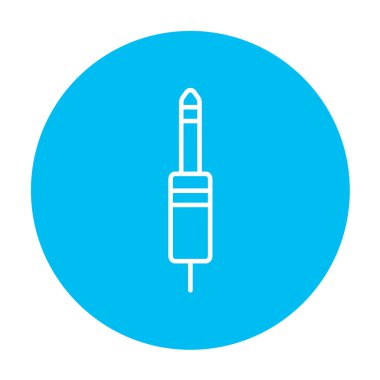 Jack kablo satırı simgesi.